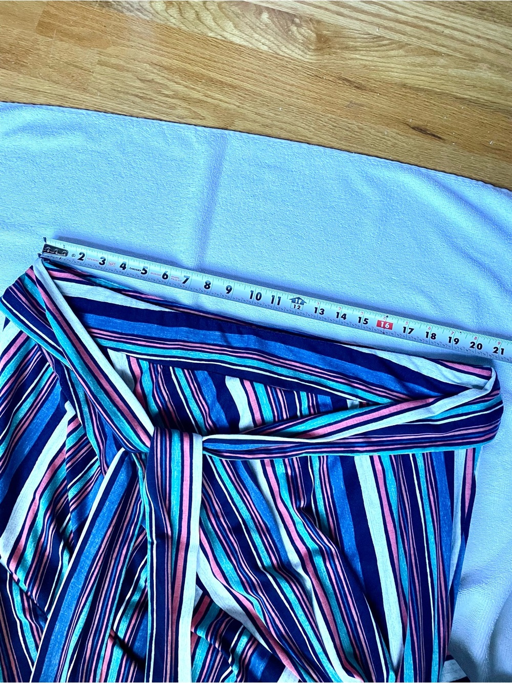 Striped A-Line Midi Skirt - Blue & Pink
Size 22/24 W - Picture 11 of 11